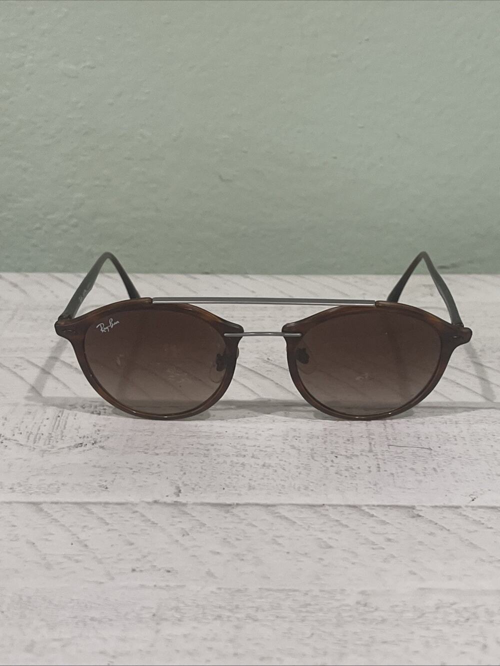 RAY BAN RB4266 6202/13 Polished brown Mirror Sunglasses Frames Only 49-21-140 - Picture 1 of 15
